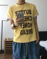 ミックス プリンティング ショートスリーブ Tシャツ