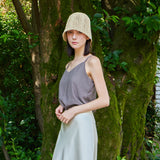 VZ ラベルケーブルニットバケットハット / Beige