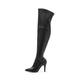New Thigh High Boots Heel(Black)