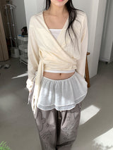 GLITTER CANCAN LAYERED SKIRT (2C)