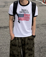 Loue American Flag Ringer Muscle Tee