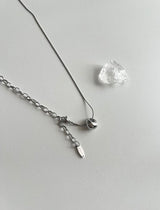 ddo vertical bold donut coin two way ロングレイヤードネックレス