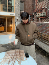 Toba Patch Hooded Padding Jacket