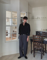 Danben One Tuck Wide Pocket Slacks