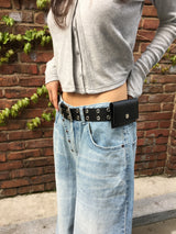 Studded Wallet Belt