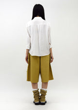 (UNISEX)Belt-Free Bermuda Pants