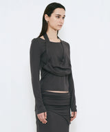 2WAY DRAPE LONG SLEEVE 