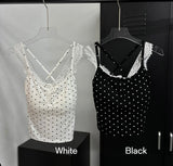 Dot lace sleeveless(2color)