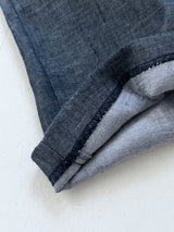 About Banding Wide Denim Pants