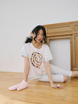 Cookie tshirt | short sleeves tshirt with real cookie print