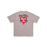 "LOVE FRY GUYS" BALLON PRINTED S/S T-SHIRT