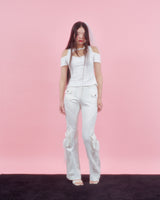 ROSE HALTER BLOUSE [WHITE]