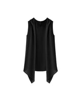 Aveline Cowl Neck Drape Sleeveless Blouse Black