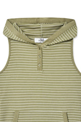 hd stripe top (khaki)