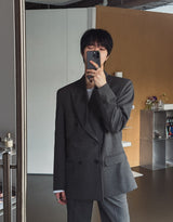 25FW★ [LANARCH] Ring Double Blazer