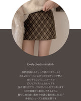 【MADE】Checked mini skirt