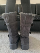 Moufee Fur-Lined Belted Long Ugg Boots