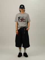 RU Cotton Two-tuck Bermuda Slacks