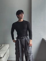 カニマッスルフィットスリムT