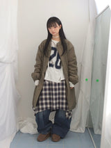 Numbering loose sweatshirt