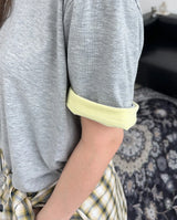 LT V-neck Regular Short Sleeve T-shirt