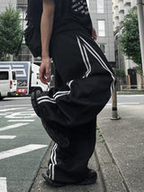 LEAF TWO-WAY BALLOON WIDE PANTS