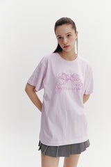 Ribbon Boxy T Purple