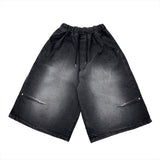 Upi Studded Bermuda Denim