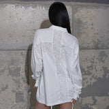 バッククロスオーバーフィットカラーT (WHITE) F25ZB021