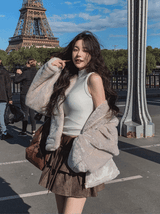 Milky Two Way Soft Fur Jacket