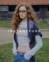 Oversized needlework wool-blend sweater