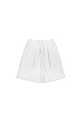 ピンタック バミューダパンツ、アイボリー