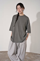 VINTAGE P. DYEING CUT-OUT 1/2 BOX TEE (Khaki)