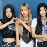 [ITZY Ryujin/Wooah Sora/Bad villain Kelly] Simple thick silver ball chain bracelet