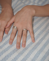 [925SILVER] DRAPE WAVE FRILL RING