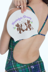 [Preppy Check_green] One Piece Swimsuit