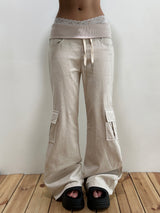 Fold West Cotton Semi-Cargo Bootcut Pants 4color