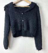 (ビッグカラーニット/スモールヘッドエフェクトニット♥) 2 COLORS ビッグカラールーズフィットセミオーバーサイズニットカーディガン