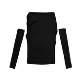 3ピースセットアンバランスハンドウォーマーワンオフTシャツ