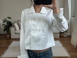 cropped spring trench jacket