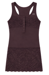 LACE SLEEVELESS [BURGUNDY]