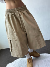 Mighty Hip Patch Cargo Bermuda Shorts 3color