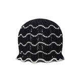 VA Label Wave Line Beanie / Black