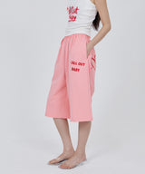 CONY CALL OUT BABY SWEAT SHORTS / PINK