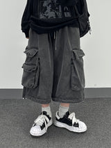 multi pigment bermuda pants