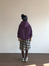 Lettering Fleece Hoodie Zip-Up (3 Colors)