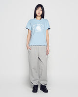 26SS WOMAN BROWN LINE FRIENDS SHORT SLEEVE T-SHIRT