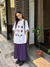ティチルキャットオーバーフィット半袖Tシャツ