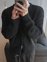 ASCLO Heavy Crop Knit Cardigan (3color)