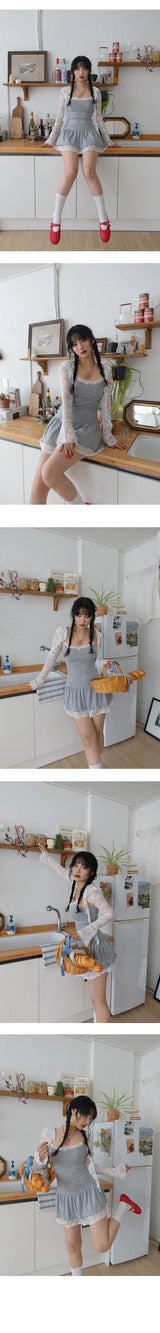 LUCE ROSE LACE LAYERED MINI DRESS (3COLORS!)
